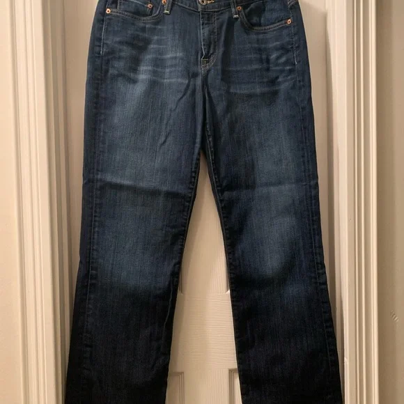 Lucky Brand Jeans By Gene Montesano Reg Straight Leg Classic Cotton Size 12/31 - Picture 12 of 13